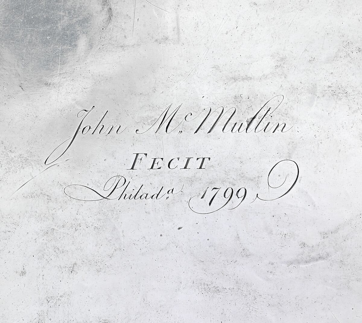 Tea Tray, John McMullin (1765–1843), silver, American