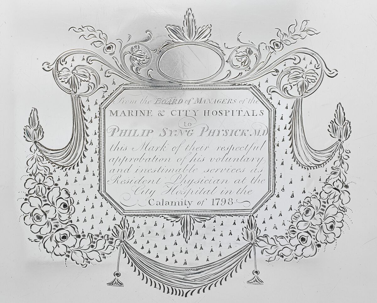 Tea Tray, John McMullin (1765–1843), silver, American