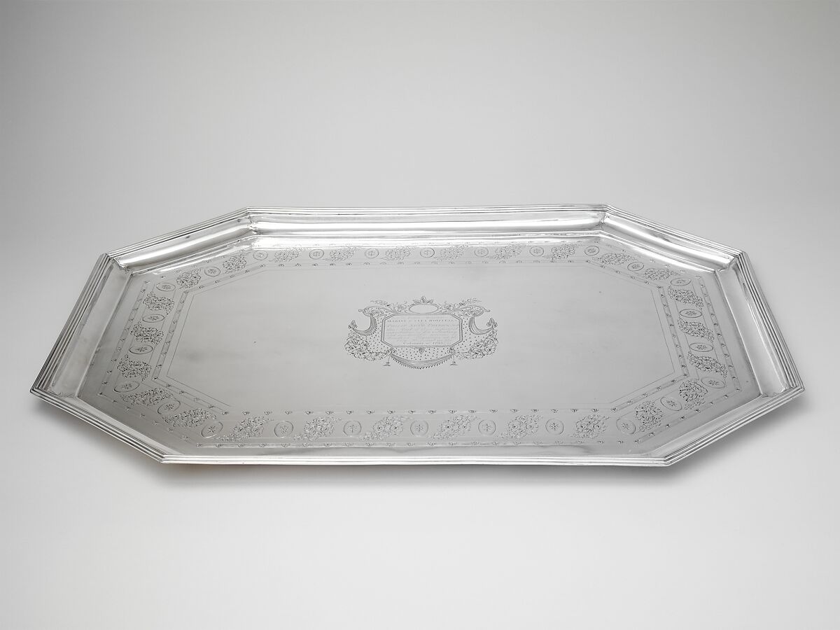 Tea Tray, John McMullin (1765–1843), silver, American