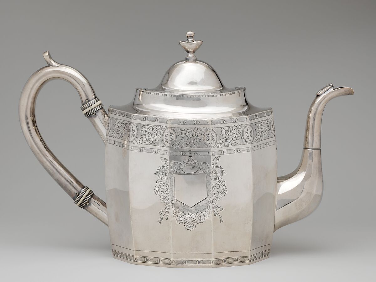 Coffeepot, Robert and William Wilson (active ca. 1825–ca.1846), silver, American 