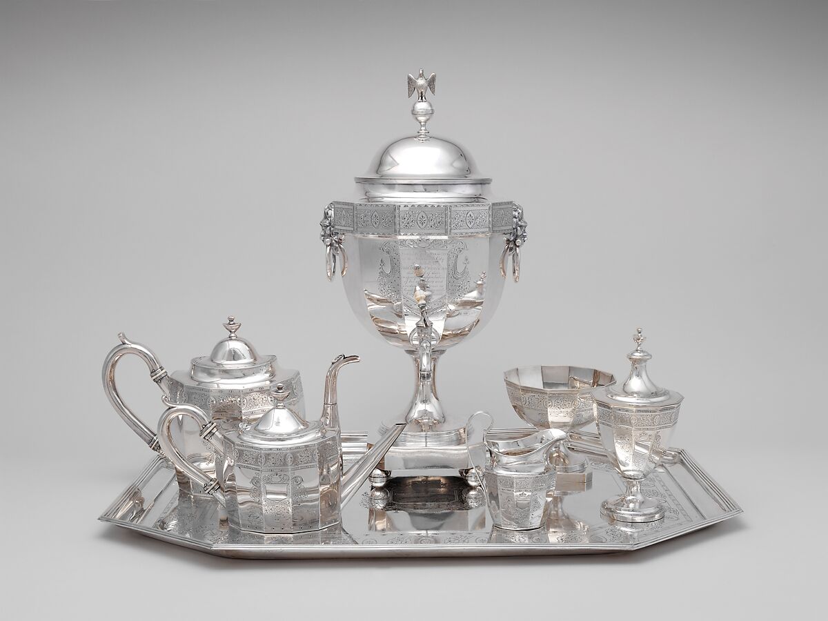Coffeepot, Robert and William Wilson (active ca. 1825–ca.1846), silver, American