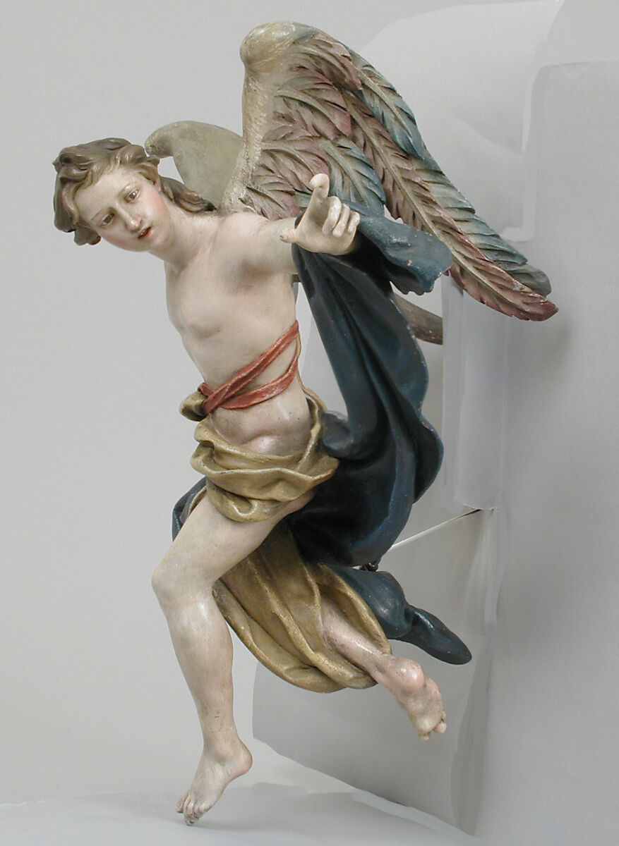 Angel: Saint Michael, Attributed to Francesco Celebrano (Italian, Naples 1729–1814 Naples), Polychromed terracotta, Italian, Naples 