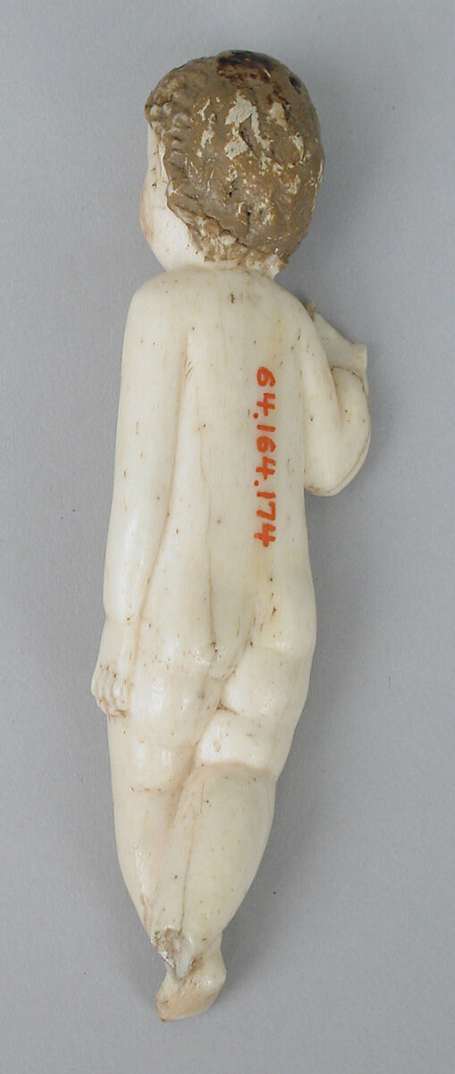 Child Jesus (from a nativity), Ivory (or possibly bone?) and wood, polychromed and gilded., Ecuadorian and Philippine