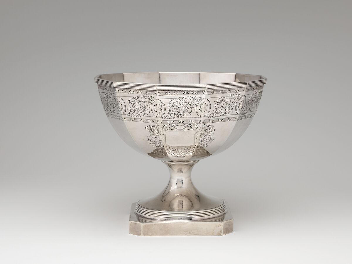 Waste Bowl, John McMullin (1765–1843), silver, American 