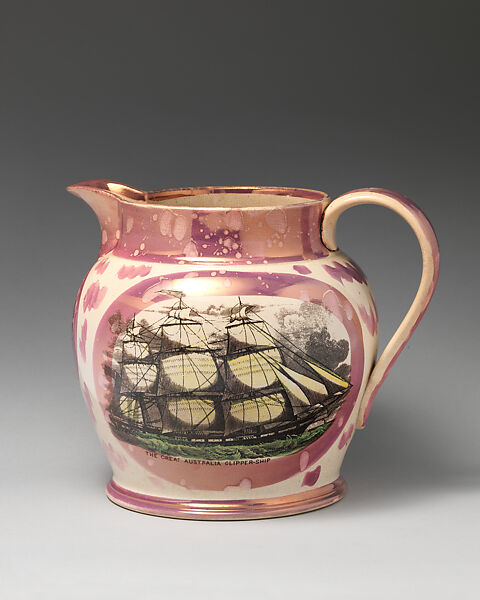 Jug, Sunderland, Lustreware, British, Sunderland 