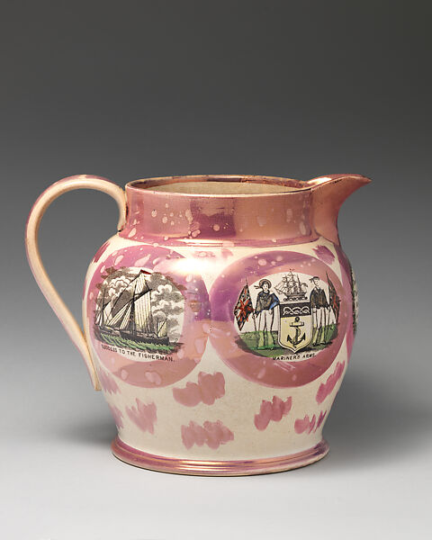 Jug, Sunderland, Lustreware, British, Sunderland