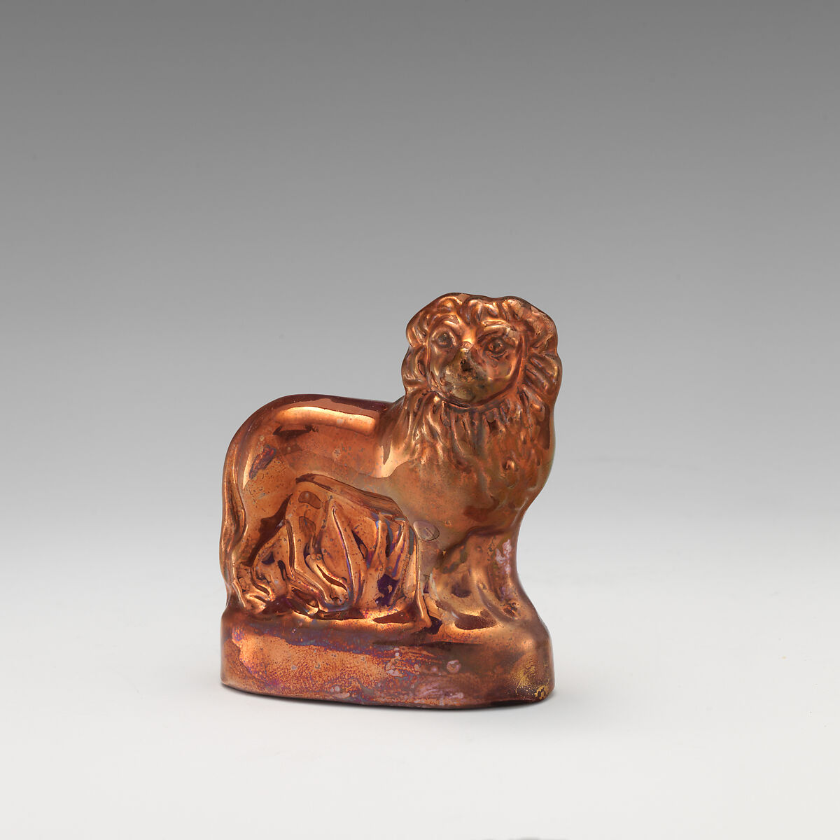 Pair of lions, Mary Atwood, Lustreware, British