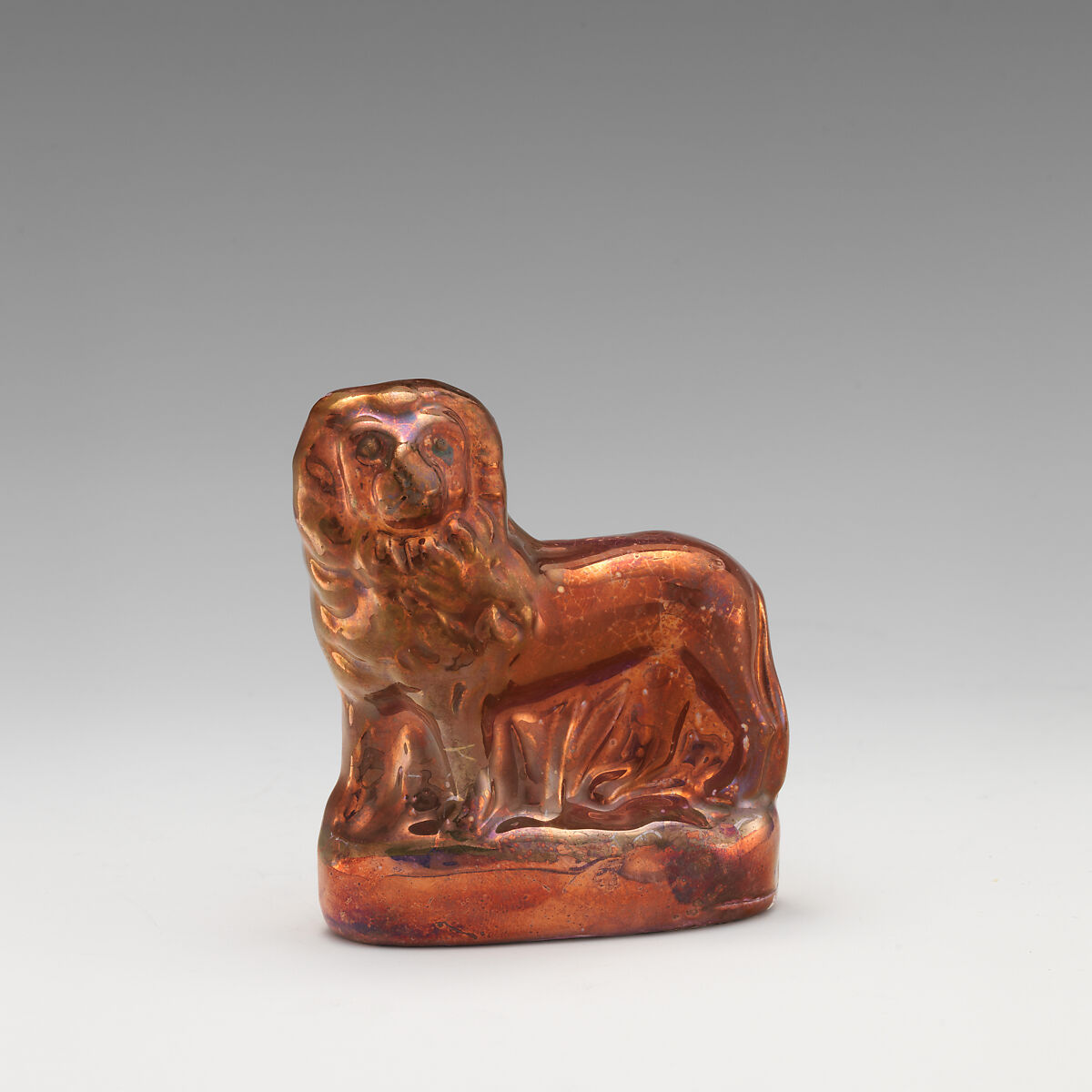 Pair of lions, Mary Atwood, Lustreware, British