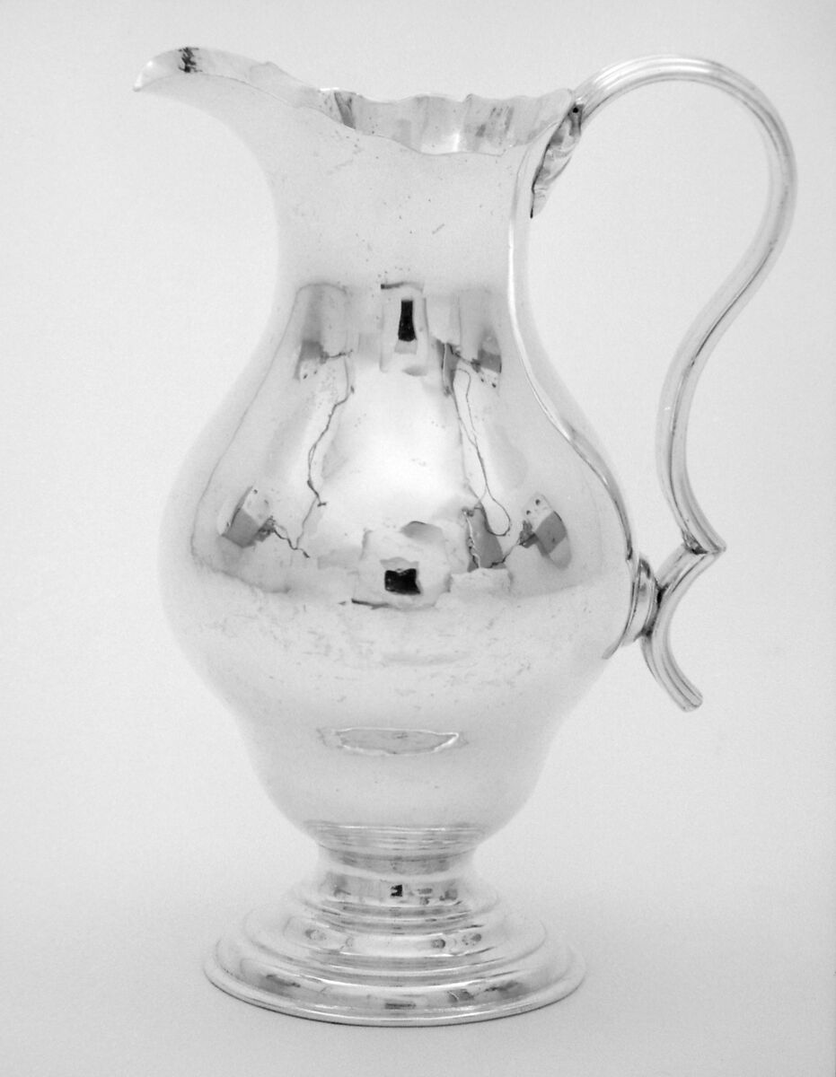 Cream jug, Probably by Tudor and Leader, Sheffield plate, British, Sheffield 
