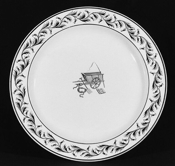 Plate, Wedgwood and Co., Creamware, British, Etruria, Staffordshire 