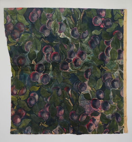 Velvet panel, Dorothy Marshall Hornblower (American, New York 1886–1968 New York), Silk velvet, American 