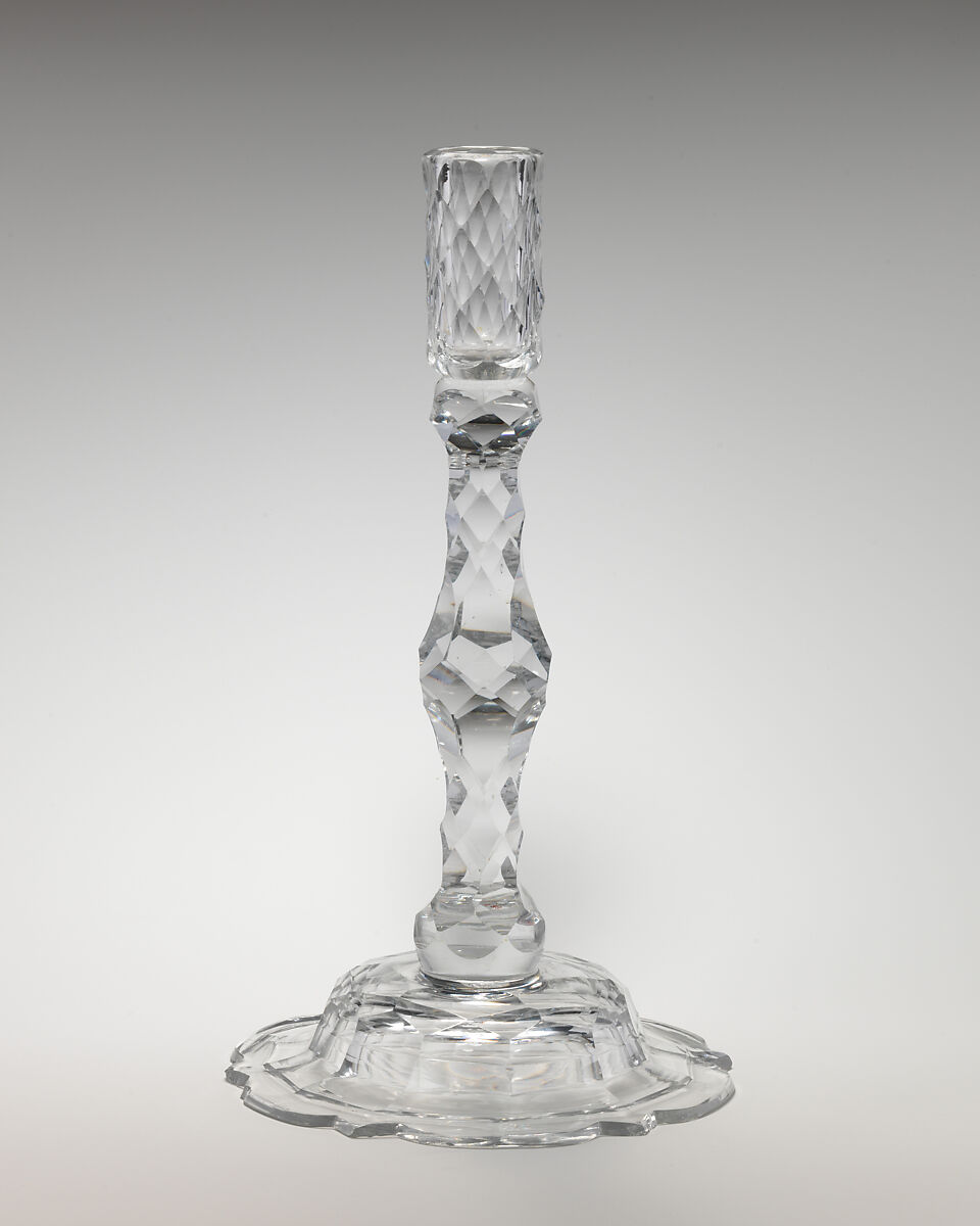 Candlestick, Glass, Irish or British 