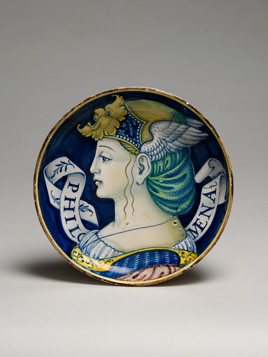 Plate (one of a pair), Style of Nicola da Urbino (Italian, active by 1520–died ?1537/38 Urbino), Maiolica (tin-glazed earthenware), Italian, Castel Durante 