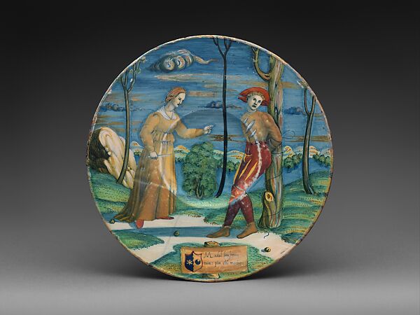 Plate with The Lover Tormented