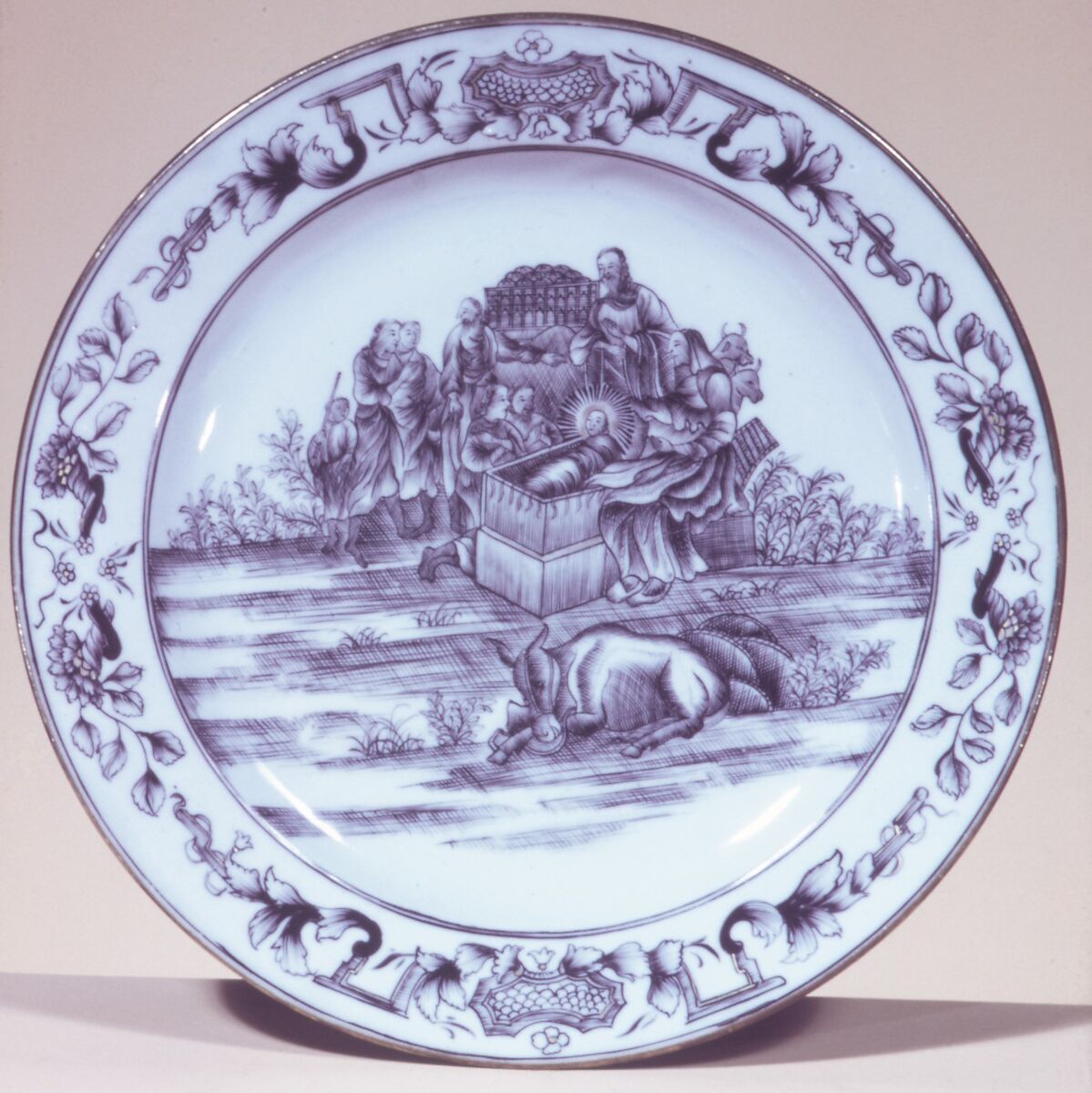 Plate, Jan Luyken  Dutch, Hard-paste porcelain, Chinese, for European market