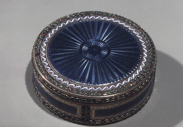 Bonbonnière, House of Carl Fabergé, Gold, enamel, Russian, St. Petersburg