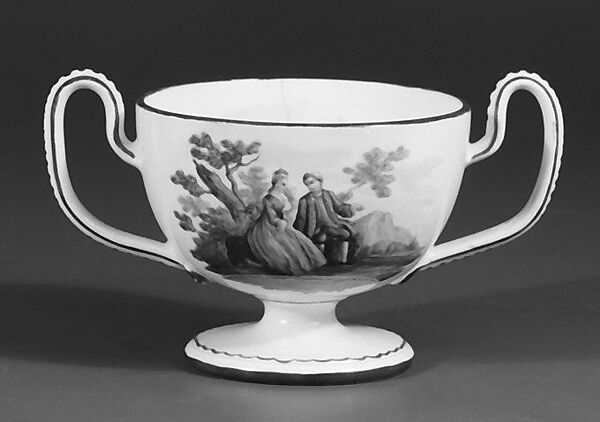 Pair of cups, Josiah Wedgwood and Sons (British, Etruria, Staffordshire, 1759–present), Creamware, British, Etruria, Staffordshire