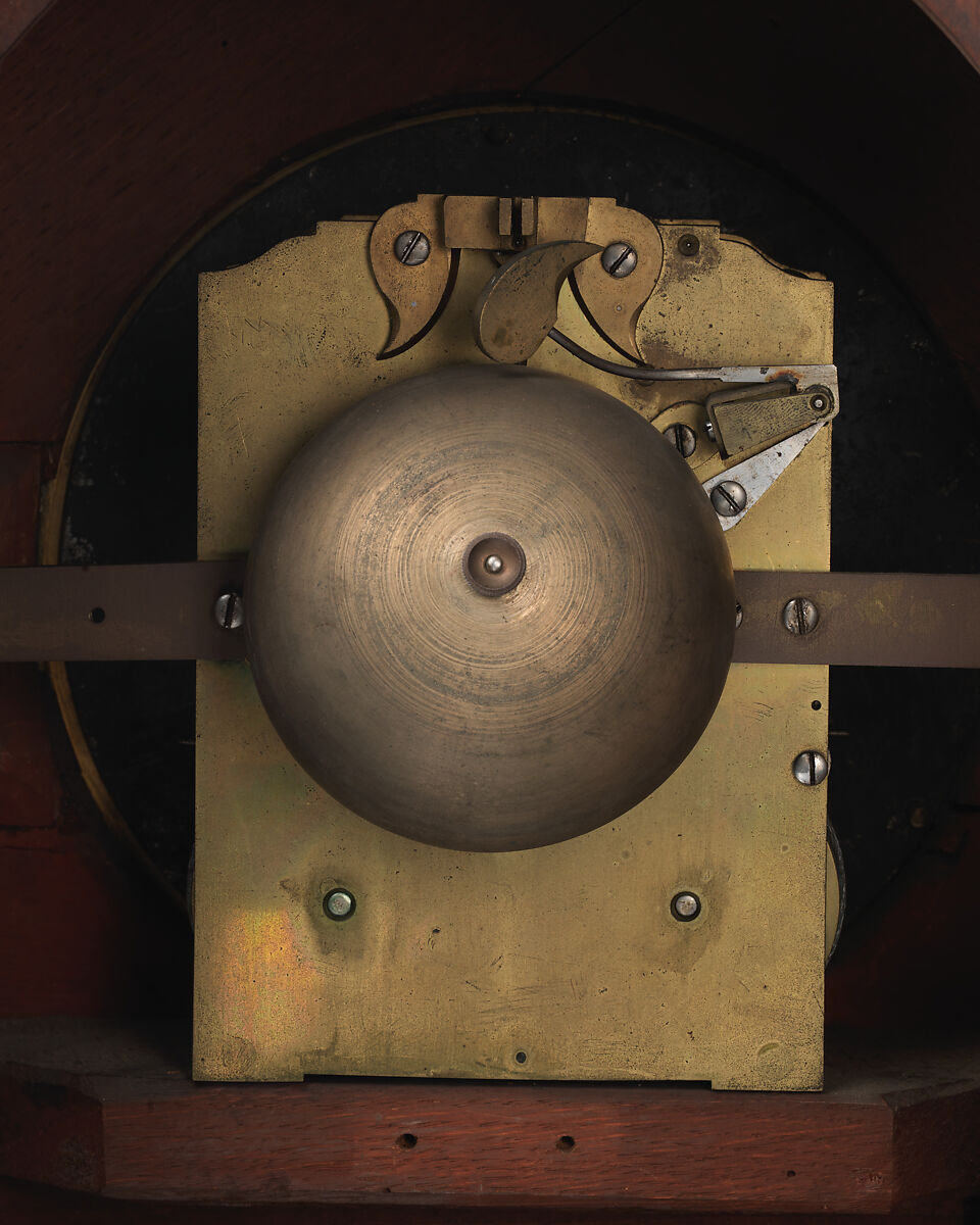 Mantel clock, Clockmaker: Firm of John and Myles Brockbanks (British, 1791–1835), Inlaid mahogany and gilt bronze, British, London