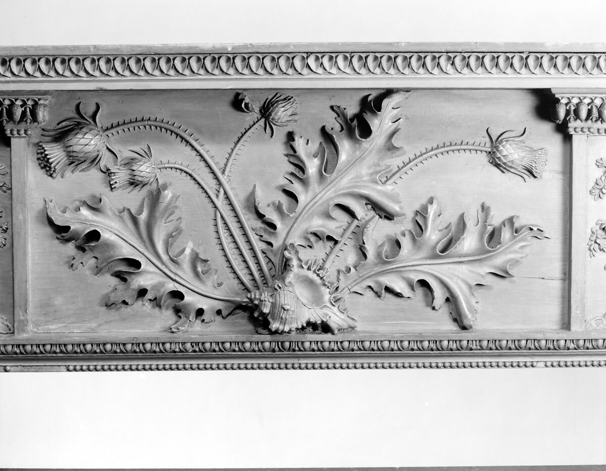 Chimneypiece, Deal and composition, probably Scottish