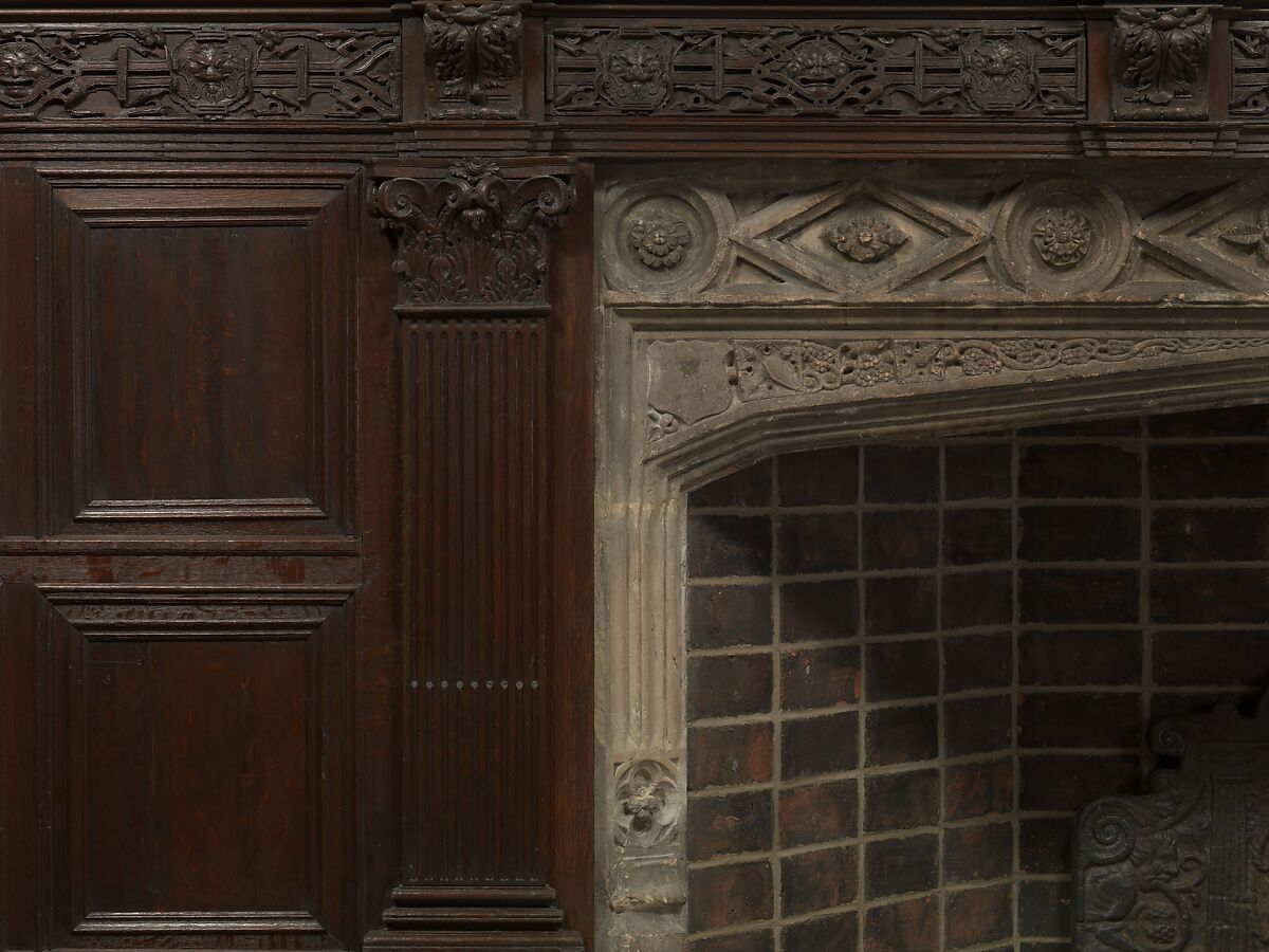 Paneling from a house on the Hall Quay, Great Yarmouth, Norfolk, Oak, British