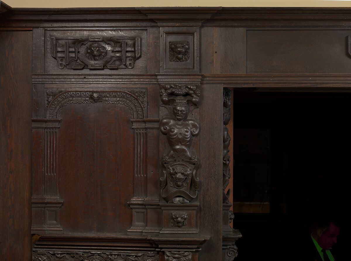 Paneling from a house on the Hall Quay, Great Yarmouth, Norfolk, Oak, British
