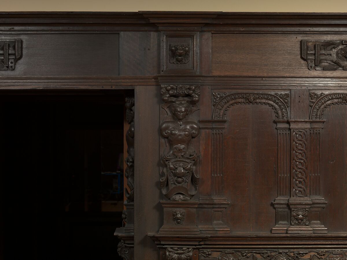 Paneling from a house on the Hall Quay, Great Yarmouth, Norfolk, Oak, British