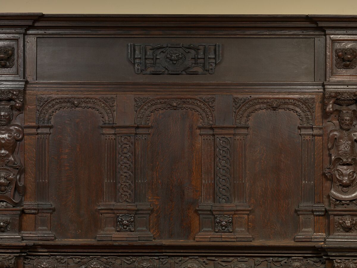 Paneling from a house on the Hall Quay, Great Yarmouth, Norfolk, Oak, British