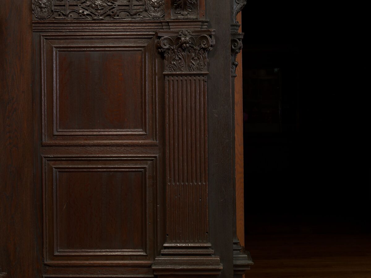 Paneling from a house on the Hall Quay, Great Yarmouth, Norfolk, Oak, British