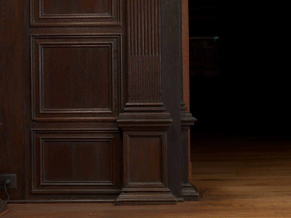 Paneling from a house on the Hall Quay, Great Yarmouth, Norfolk, Oak, British