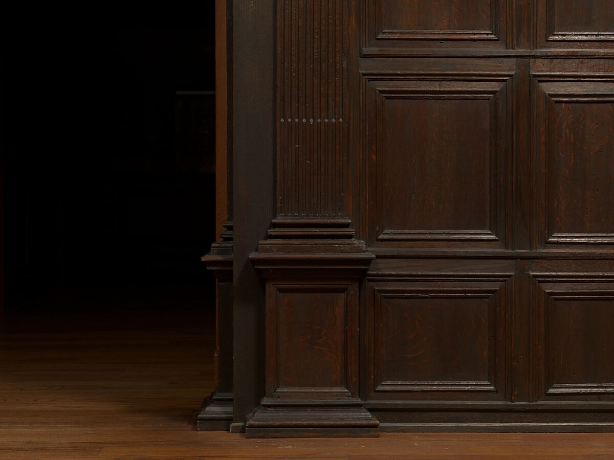 Paneling from a house on the Hall Quay, Great Yarmouth, Norfolk, Oak, British