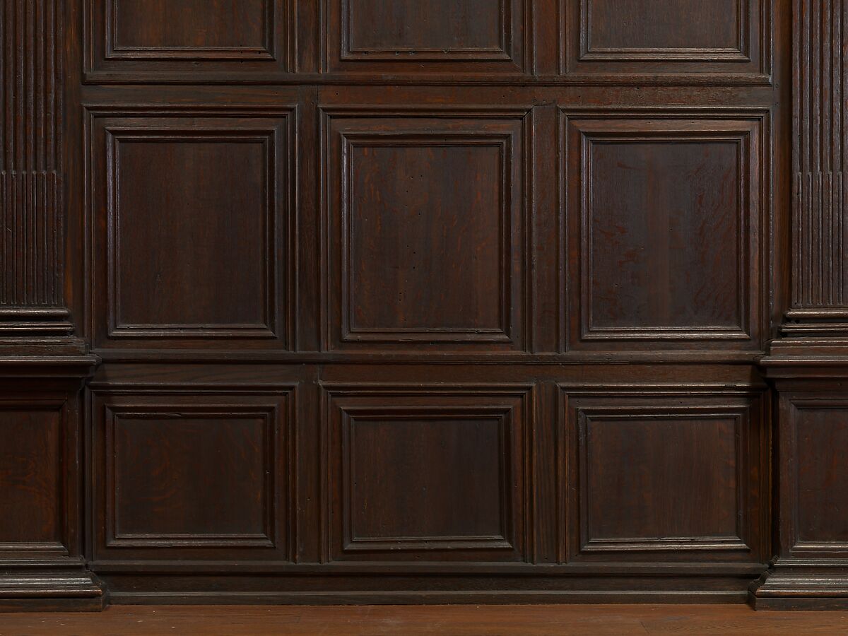 Paneling from a house on the Hall Quay, Great Yarmouth, Norfolk, Oak, British