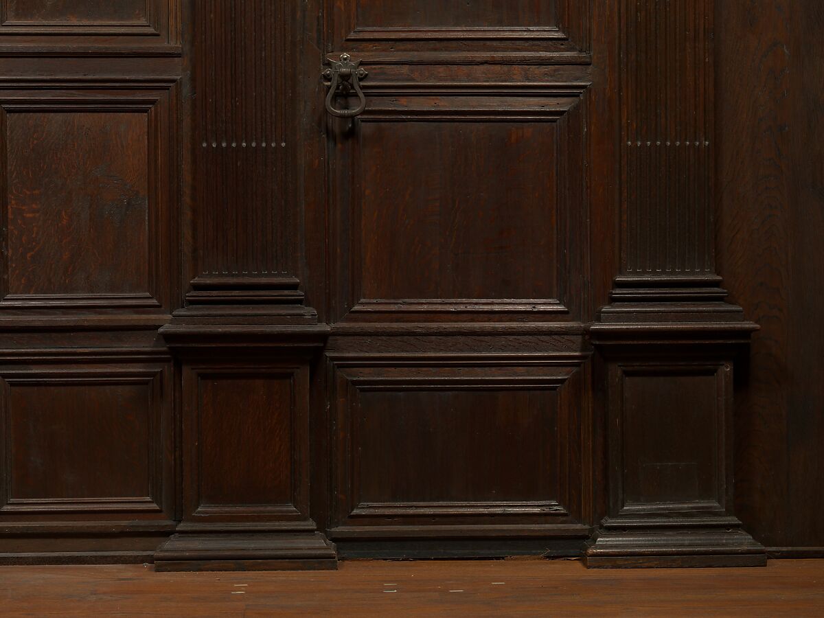 Paneling from a house on the Hall Quay, Great Yarmouth, Norfolk, Oak, British