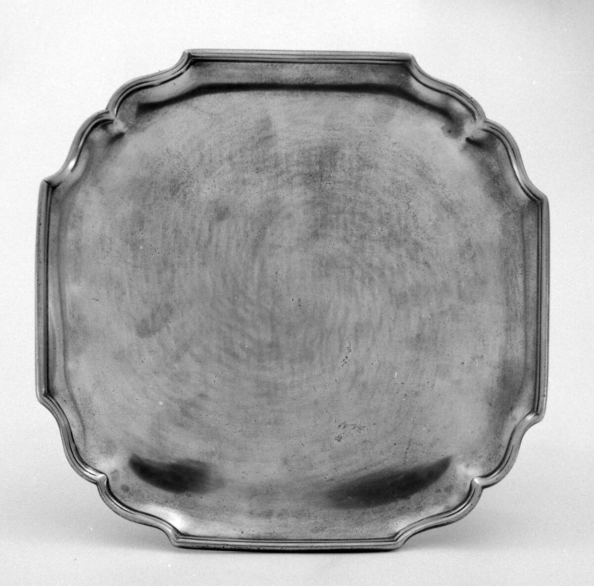 Square salver, Pewter, Dutch 