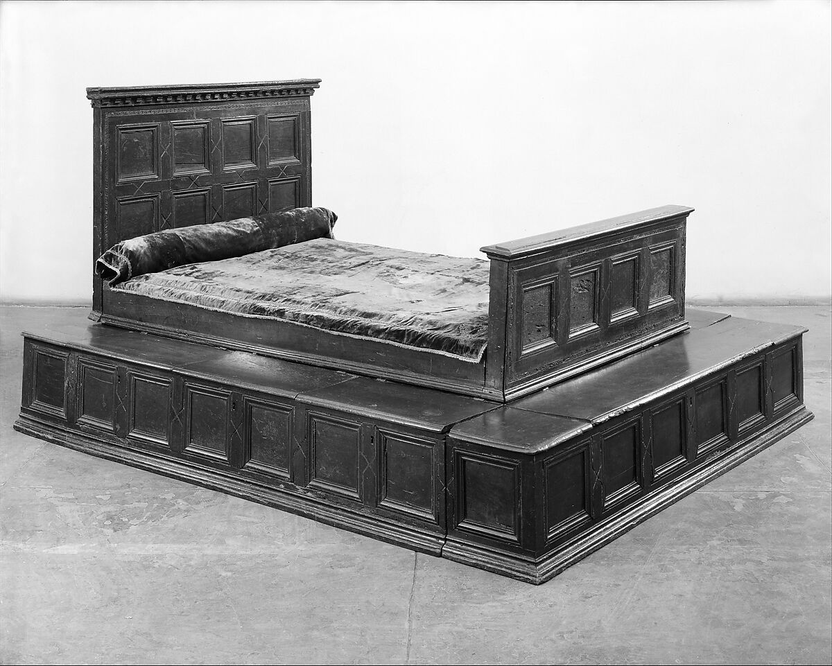 Bed from the Davanzati Palace, Walnut, Italian, Florence 