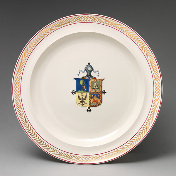 Plate, Josiah Wedgwood and Sons (British, Etruria, Staffordshire, 1759–present), Creamware, British, Staffordshire 