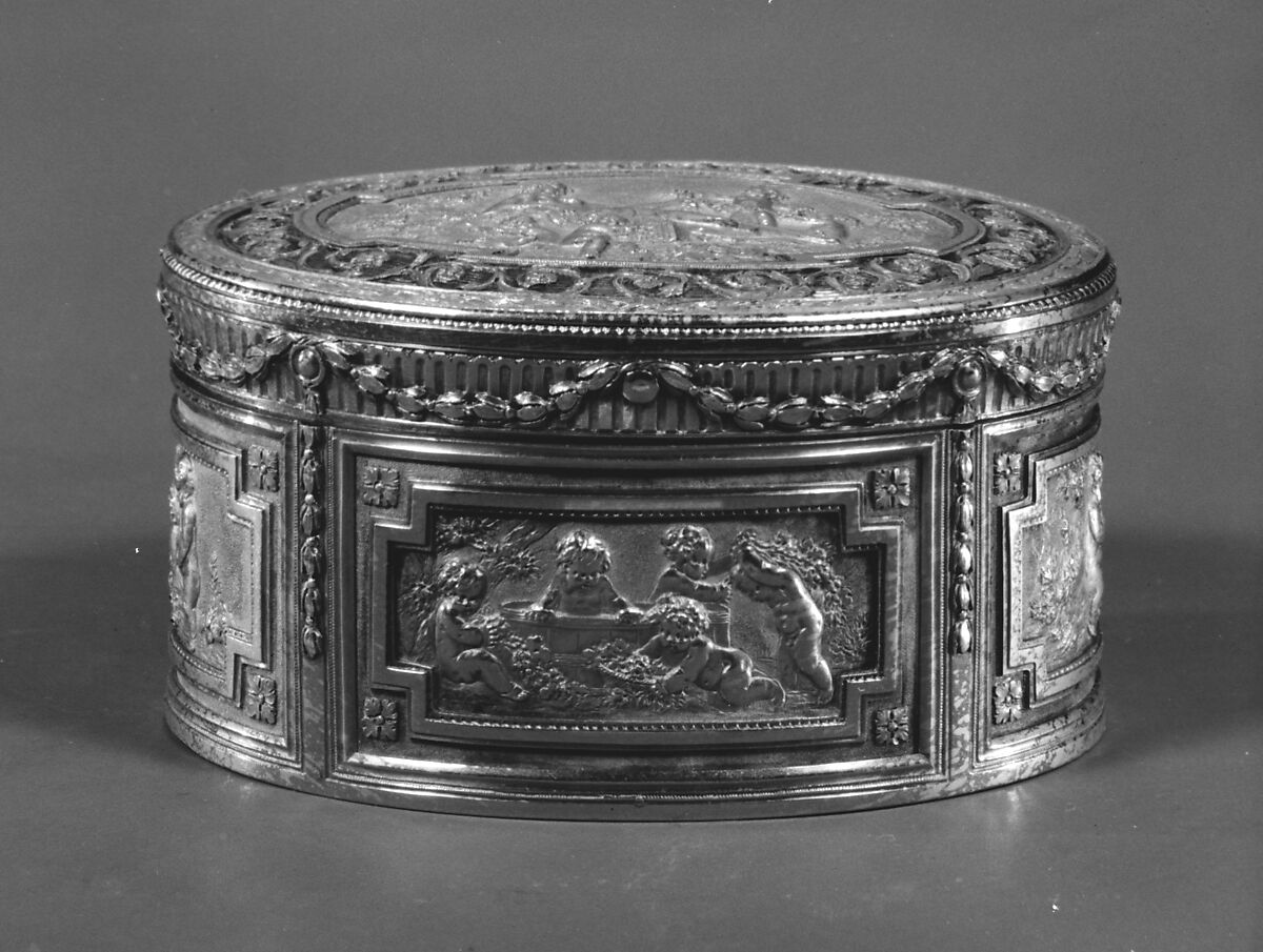 Snuffbox, Robert Joseph Auguste (French, 1723–1805, master 1757), Gold, French, Paris 