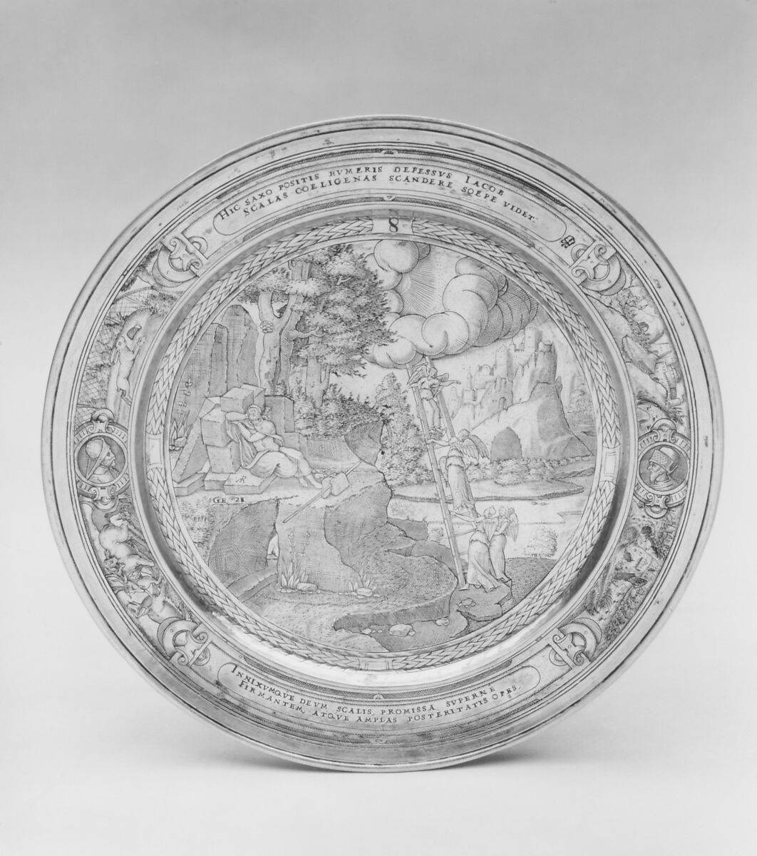 Jacob's Dream, Possibly engraved by P.M., Silver, partly gilded, probably British