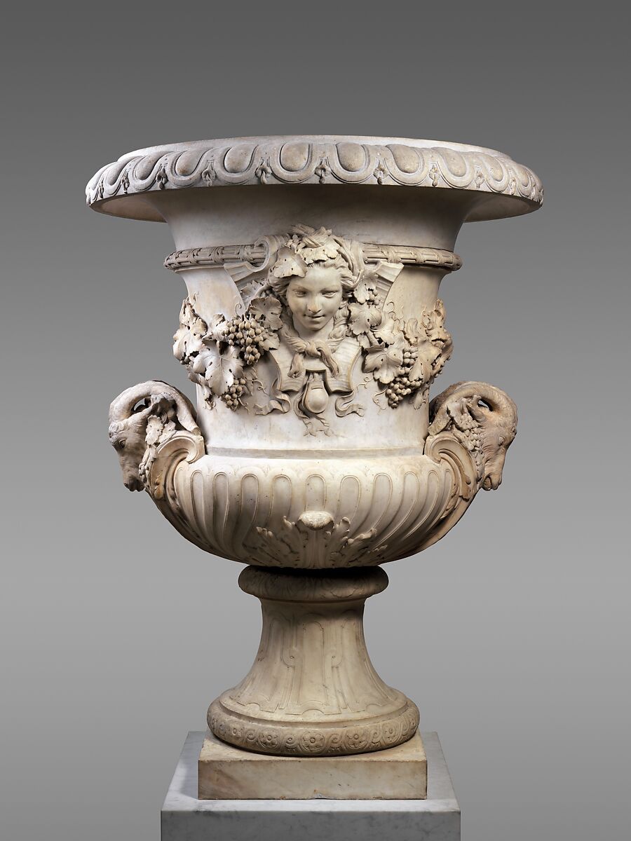 Autumn (one of a pair), Jean-Baptiste Pigalle (French, 1714–1785), Marble, French, Paris or Versailles 
