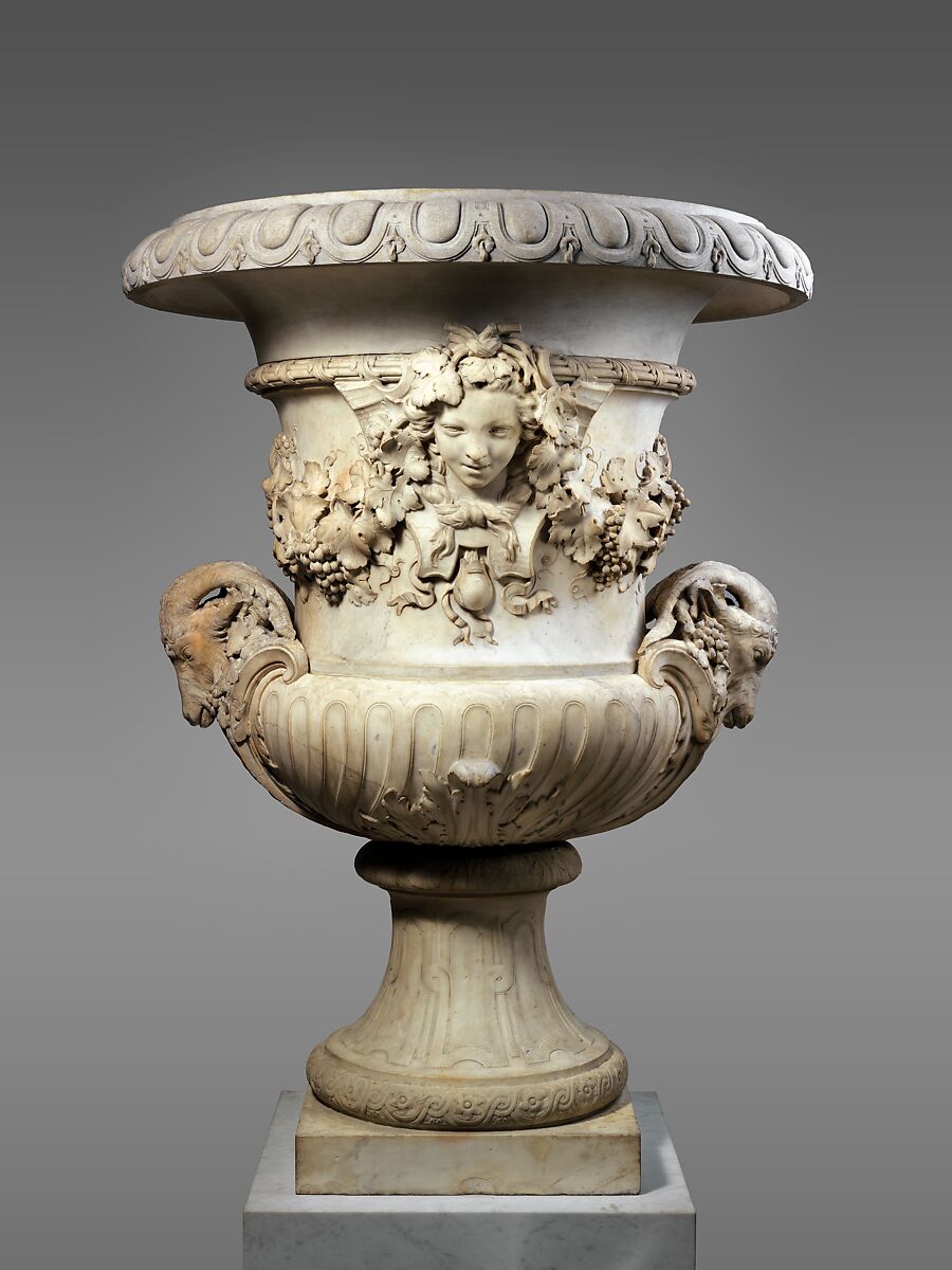 Autumn (one of a pair), Jean-Baptiste Pigalle (French, 1714–1785), Marble, French, Paris or Versailles