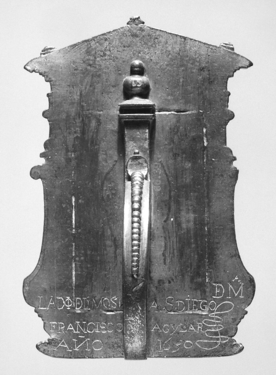 Virgin on Crescent Moon, Gilt bronze, Spanish