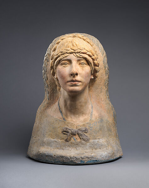 Irene Millet, Antoine-Emile Bourdelle (French, Montauban 1861–1929 Vésinet), Original plaster, tinted and polychromed, French, Paris 