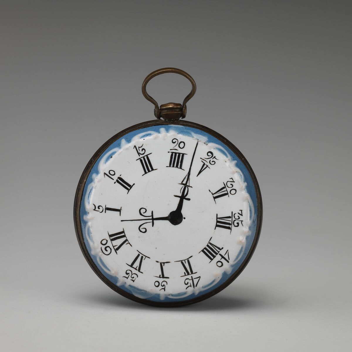 Toy watch, John Yardley (British, 1770–1854), Enamel on copper, probably British, South Staffordshire, Wednesbury 