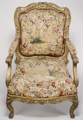 Armchair (fauteuil à la reine) (part of a set)