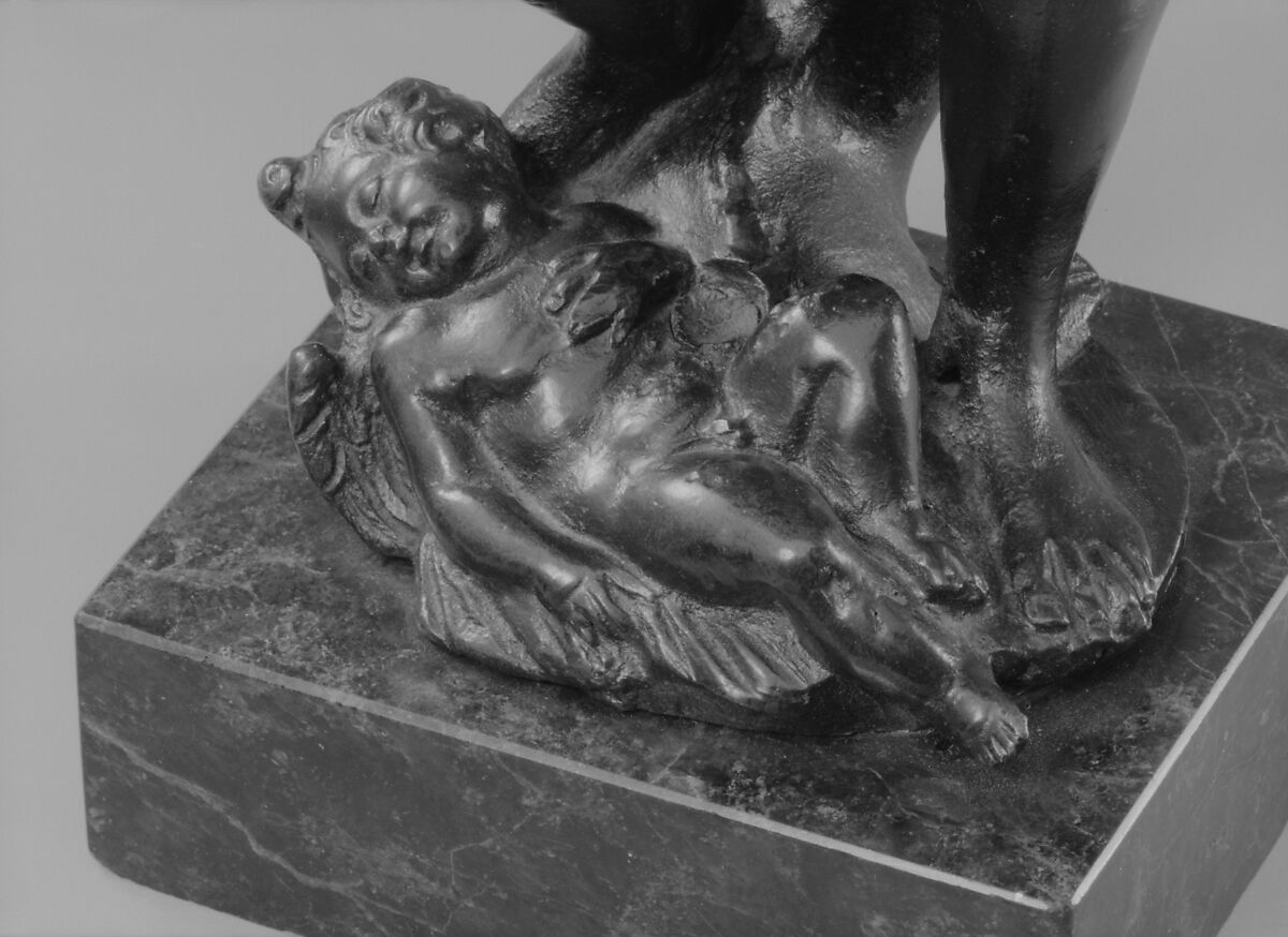 Venus and Cupid, Model attributed to Tiziano Aspetti (Italian, 1565–1607), Bronze, on marble base, Italian, Venice