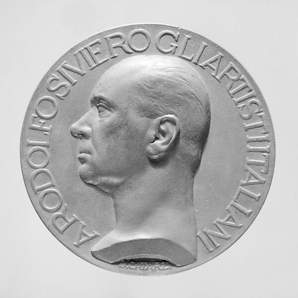 Commemorative medal honoring Rodolfo Siviero, the Italian scholar who headed a commission for the return of works of art to Italy that had been illicitly removed during World War II, Medalist (obverse): B. Catarzi (born 1904), Bronze, Italian 