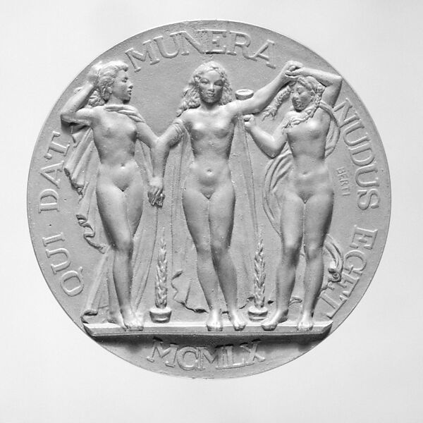 Commemorative medal honoring Rodolfo Siviero, the Italian scholar who headed a commission for the return of works of art to Italy that had been illicitly removed during World War II, Medalist (obverse): B. Catarzi (born 1904), Bronze, Italian