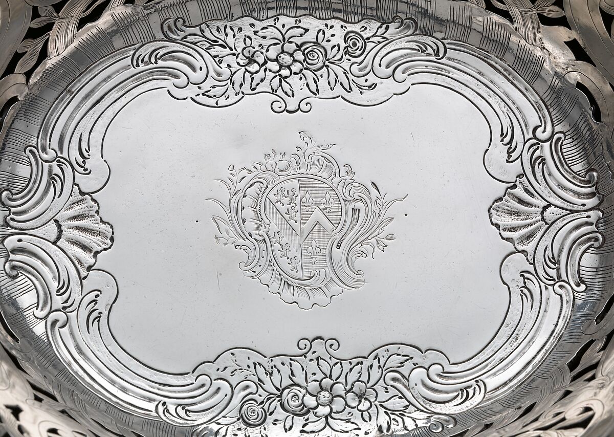 Bread basket, Paul de Lamerie (British, 1688–1751, active 1712–51), Silver, British, London