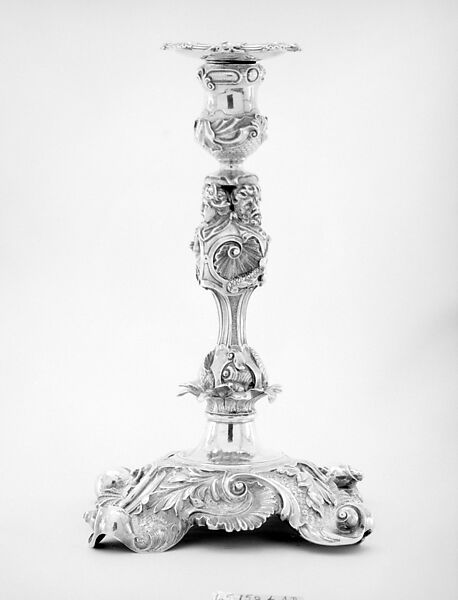 Four candlesticks, Silver, possibly British