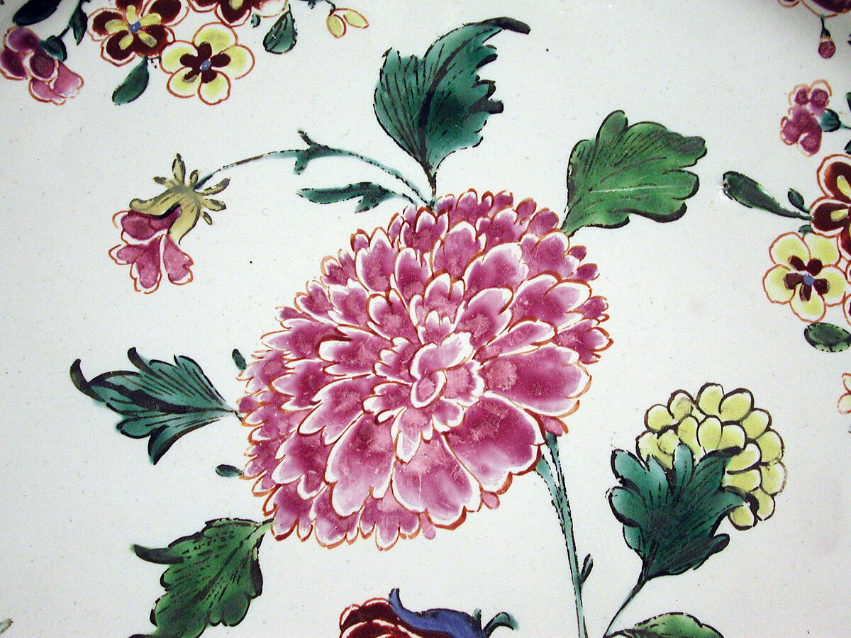 Plate, Faience (tin-glazed earthenware), Hungarian, Holitsch (Holics)