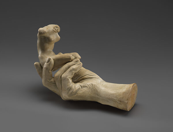 The Hand of Rodin, Auguste Rodin (French, Paris 1840–1917 Meudon), Cast plaster with coat of shellac, French
